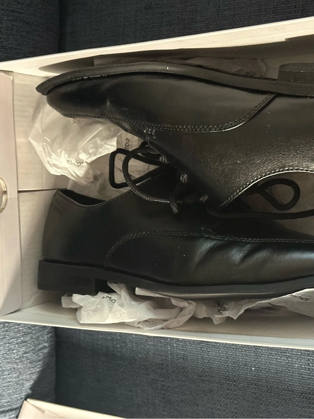 SONOMA Boys Black Lace-Up Dress Shoes Size 6 Med